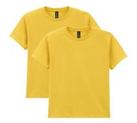 Gildan Youth Heavy Cotton T-Shirt, Style G5000B, 2-Pack, Daisy, M