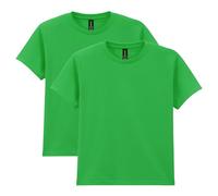 Gildan Youth Heavy Cotton T-Shirt, Style G5000B, 2-Pack, Irish Green, M