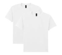 Gildan Youth Heavy Cotton T-Shirt, Style G5000B, 2-Pack, White, M