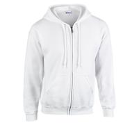 Gildan Zip Hoodie Heavy Blend Hooded Sweatshirt Plain Casual Jumper Sweater