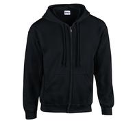 Gildan Zip Hoodie Heavy Blend Hooded Sweatshirt Plain Casual Jumper Sweater