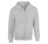 Gildan Zip Hoodie Hooded Sweatshirt Heavy Blend Plain Casual Jumper Sweater Top