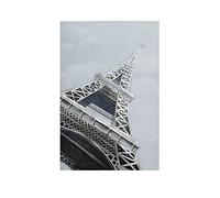 GILDE 3D Picture Paris Eiffel Tower Grey/Silver 80 x 120 cm