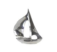 GILDE - Aluminium Sculpture Boat - Polished - Bathroom Decoration - Height 35 cm