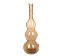 GILDE Balleros Glass Vase, Bulbous Shape, Brown, Height 100 cm x Diameter 33 cm, Decorative Vase