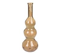 GILDE Balleros Glass Vase, Bulbous Shape, Brown, Height 75 cm x Diameter 27 cm, Decorative Vase