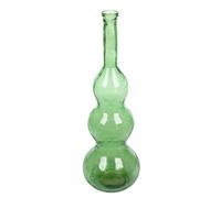 GILDE Balleros Glass Vase, Bulbous Shape, Green, Height 100 cm x Diameter 33 cm, Decorative Vase