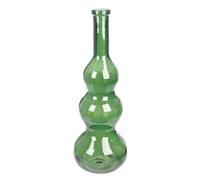 GILDE Balleros Glass Vase - Bulbous Shape - Green - Height 75 cm x Diameter 27 cm - Decorative Vase