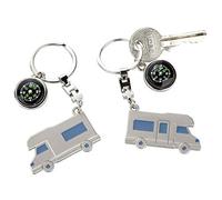 Gilde Caravan Motorhome Keyring with Compass