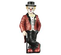 GILDE Clown Small Decorative Figure and Collector's Item of the Pfiffikus in Gift Box - Decorative Figure Accessory Gift - Handmade - Height 15 cm