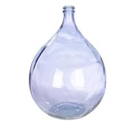 GILDE Cordoba Floor Vase - Glass - Lilac - Shiny Round - Height 56 cm x Diameter 40 cm - Waterproof Flower Vase