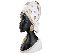GILDE Decorative Figurine, Resin, Cream, Black, Höhe 41 cm