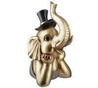 GILDE Decorative Figurine, Resin, Gold-Coloured, Höhe 29 cm