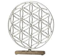 GILDE Decorative Object, Wood Aluminium, Brown, Mittel-ca 12 x 35cm