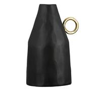 GILDE Dora Vase Aluminium Black Waterproof Height 31 cm x Width 15 cm