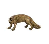 GILDE Fabian Resin Fox Figurine, Bronze, Width 49 cm, Decoration, Sculpture, Animal Figure, Home Accessory, Gift Idea, Collector's Item