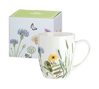 Gilde Gallery porcelain cup - wildflowers - flowers - butterfly design
