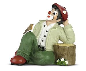 GILDE Gildeclown Figurine A Little Time Out - Decorative Figure and Collector's Item Handmade - Delivered in Gift Box - Multicoloured Height 10 cm