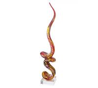 GILDE GLAS art Decorative Sculpture, red, 80 x 15 x 14 cm