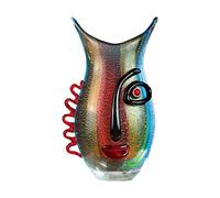 GILDE GLAS art Vase - Glass Vase - Statue - Decorative Living Room - Modern - Height 32 cm