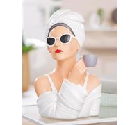 GILDE Lady Audrey White Resin Figurine 28cm Tall 19cm Wide 17cm Deep Woman