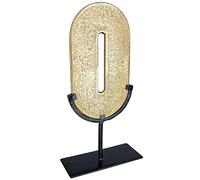 GILDE Modern Decorative Sculpture Aluminium Zero Decorative Object Number 0 Zero Colour: Gold Height 39 cm