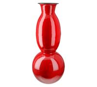 GILDE Neo vase, iron, glossy, red, height 49 cm x diameter 20 cm, table vase