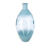 GILDE Novelle Vase Glass Bulbous Height 59 cm x Diameter 29 cm Blue Table Vase