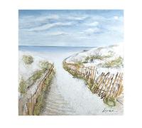 GILDE Picture XL Path Dune Idyll Sea Beach Hand-Painted 3D 100 x 100 cm