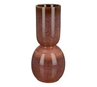 GILDE Rasto Ceramic Vase Glossy Pink Glazed Height 30 cm Diameter 13 cm Decoration Home Accessory Flower Vase Gift Idea