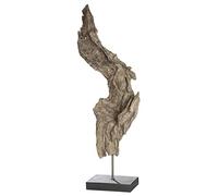 GILDE Tree Root Sculpture Brown Natural on Black Base Height 69cm