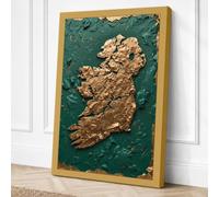 Gilded Ireland Vintage Canvas Wall Art Print 30x20 Inch