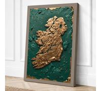 Gilded Ireland Vintage Canvas Wall Art Print 30x20 Inch