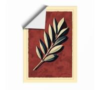 Gilded Leaf Botanical Unframed Wall Art Print A1 (84.1×59.4cm), Wall Decor for Living Room, Bedroom, Office & Home, Art Gift