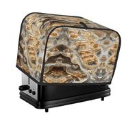 Gilded Palace Toaster Cover 2 Slice, Waterproof Bread Machine Covers with Pockets Universal Size Kitchen Small Appliance Cover with Handle, Dust and Fingerprint Protection