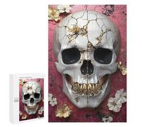 Gilded Skull Wall Art Decor Puzzle 1000 Teile Schwer Puzzle Spielzeug Lernspiel Impossible Herausforderungsspielzeug Für Erwachsene Kinder 1000 PCS