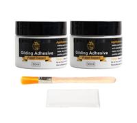 Gilding Adhesive Set,100ml Gold Leaf Metal Adhesive for Craft, Arts, Gold leaf, Wood Use - Water Based…