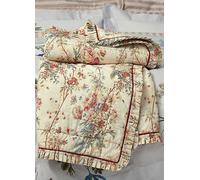 Sanderson Giles Deacon Lakeland Paradis Quilted Throw, Carmine
