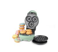 Giles & Posner 3 in 1 Mini-Bites Maker Non-Stick Cooking Plates, Doughnut,Waffle, and Pancake Maker, 3 Minute Pre-Heat time, Non-Slip Feet, Easy to Clean,Ready Indicator Lights,400W,1.15KG EK5535GSGR