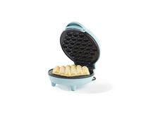 Giles & Posner Bubble Waffle Maker - 18 cm Cooking Plate, PFAS-Free Non-Stick Coating, Power/Ready Indicator Lights, Sweet/Savoury, Easy to Clean, 600W, Sorbet Blue