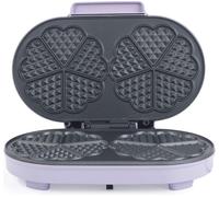 Giles & Posner Double Heart Shaped Waffle Maker - Purple