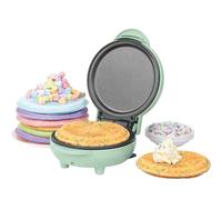 Giles & Posner EK4215GSGR Mini Snack Maker - Compact Pancake Maker, Non-Stick 11.5cm Plate, Breakfast Cooker, Omelette Maker with 2 Minute Preheat, Crepe Machine, Party Treats, 550 W, Pastel Green