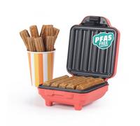 Giles & Posner Funfair Mini Churro Maker, 550 W Churro Maker Machine, PFAS-Free Non-Stick Plates, Makes 5 Churros, Automatic Temperature Control, Power & Ready Lights