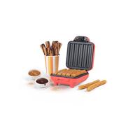 Giles & Posner Funfair Mini Churro Maker, 550 W Churro Maker Machine, PFAS-Free Non-Stick Plates, Makes 5 Churros, Automatic Temperature Control, Power & Ready Lights