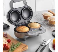 Giles&posner Grey XL Double Pie Maker Machine Non-Stick with Cutter