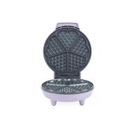 Giles & Posner Heart Waffle Maker - 18cm Aluminium Non-Stick Plates, PFAS-Free, Adjustable Temperature Dial, Power/Ready Indicator Lights, 750 W, Purple, Sorbet Collection