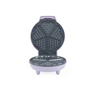 Giles & Posner Heart Waffle Maker - 18cm Aluminium Non-Stick Plates, PFAS-Free Coating, Adjustable Temperature Dial, Power/Ready Indicator Lights, 750 W, Purple, Sorbet Collection