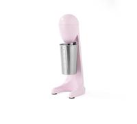 Giles & Posner Milkshake Maker - Iced Coffee Maker, 2 Speeds, Includes 500ml Stainless Steel Cup & Blade, Capacity Markings, Milk Frothing, Cocktails, Electric Drinks Mixer, Matte Pink, 100W