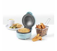 Giles & Posner Mini Pie Maker - Deep Fill 550W Pie Machine, Non-Stick Plates, 3-Min Preheat, Built-in Crimping Edge, Bakes Traditional British Pies, Cool Touch Housing, Easy-Clean, Blue