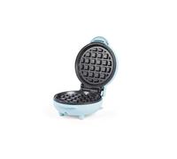 Giles & Posner Mini Waffle Maker - PFAS-Free Non-Stick Waffle Iron Machine, Belgian & American Style Waffles, Sweet/Savoury Snacks Desserts, Compact, 11.5 cm Round Cooking Plate, Matt Blue